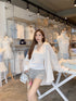Summer Casual Shirt with Lacey Camisole  Sets